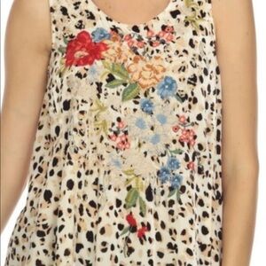 Johnny Was XL Josephine velvet swing tank